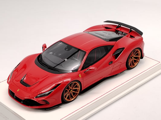 DG 1/18 Ferrari F8 Novetic Red Simulation Model Car Birthday Gift