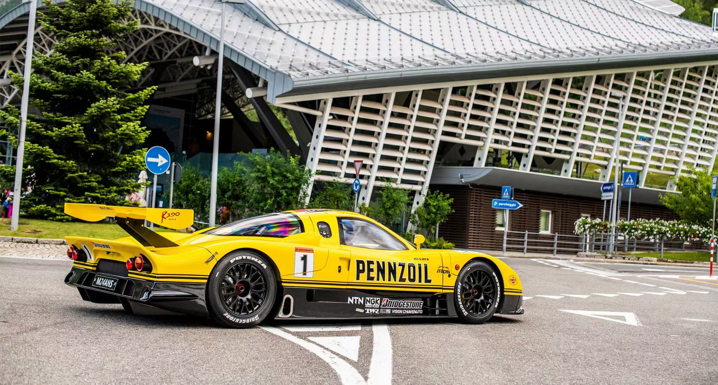 Spark 1/43 Nissan R390 GT1 Pennzoil livery Eric Comas private racing car model is now available for pre-order!