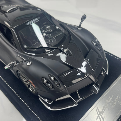 HH Model 1/18 Pagani Huayra Matte Black Carbon HH663