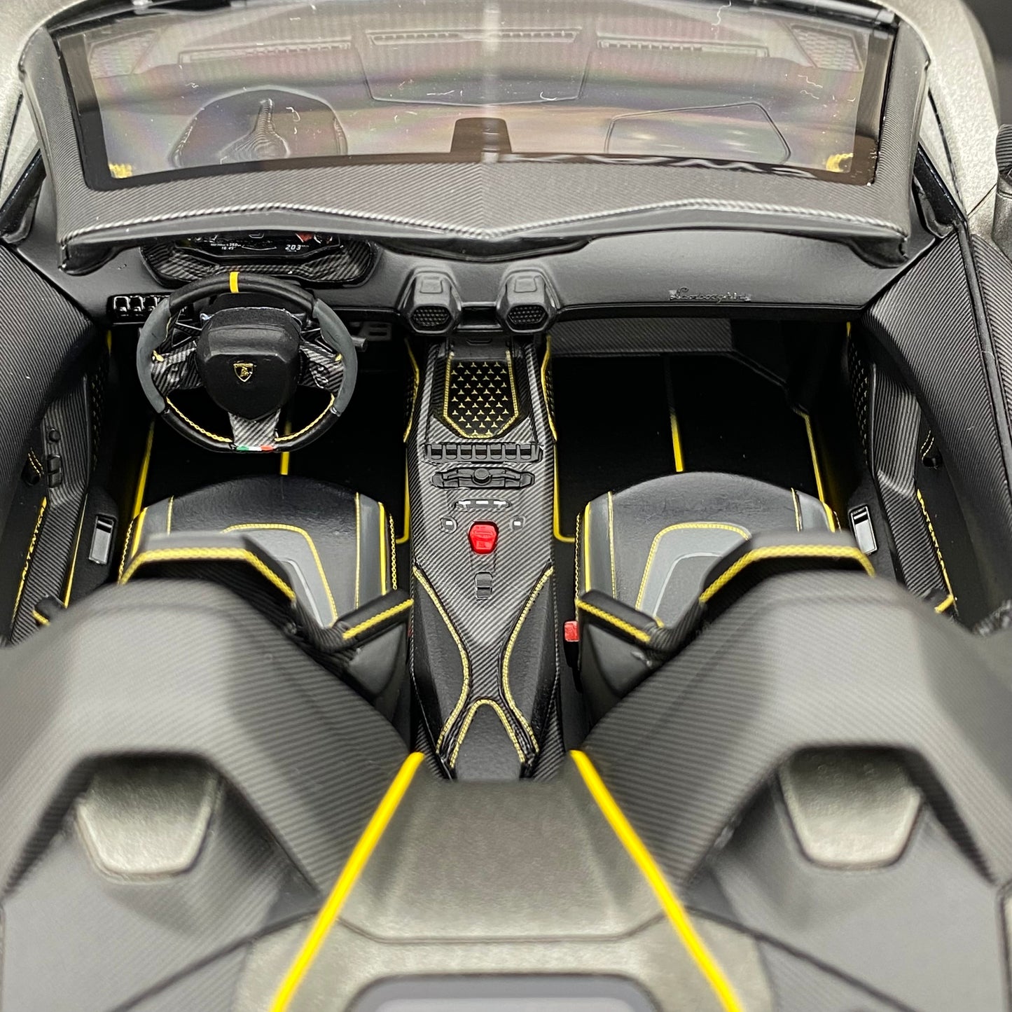 Colección de adornos de simulación de coche Lamborghini Autentica Roadster MR 1/18