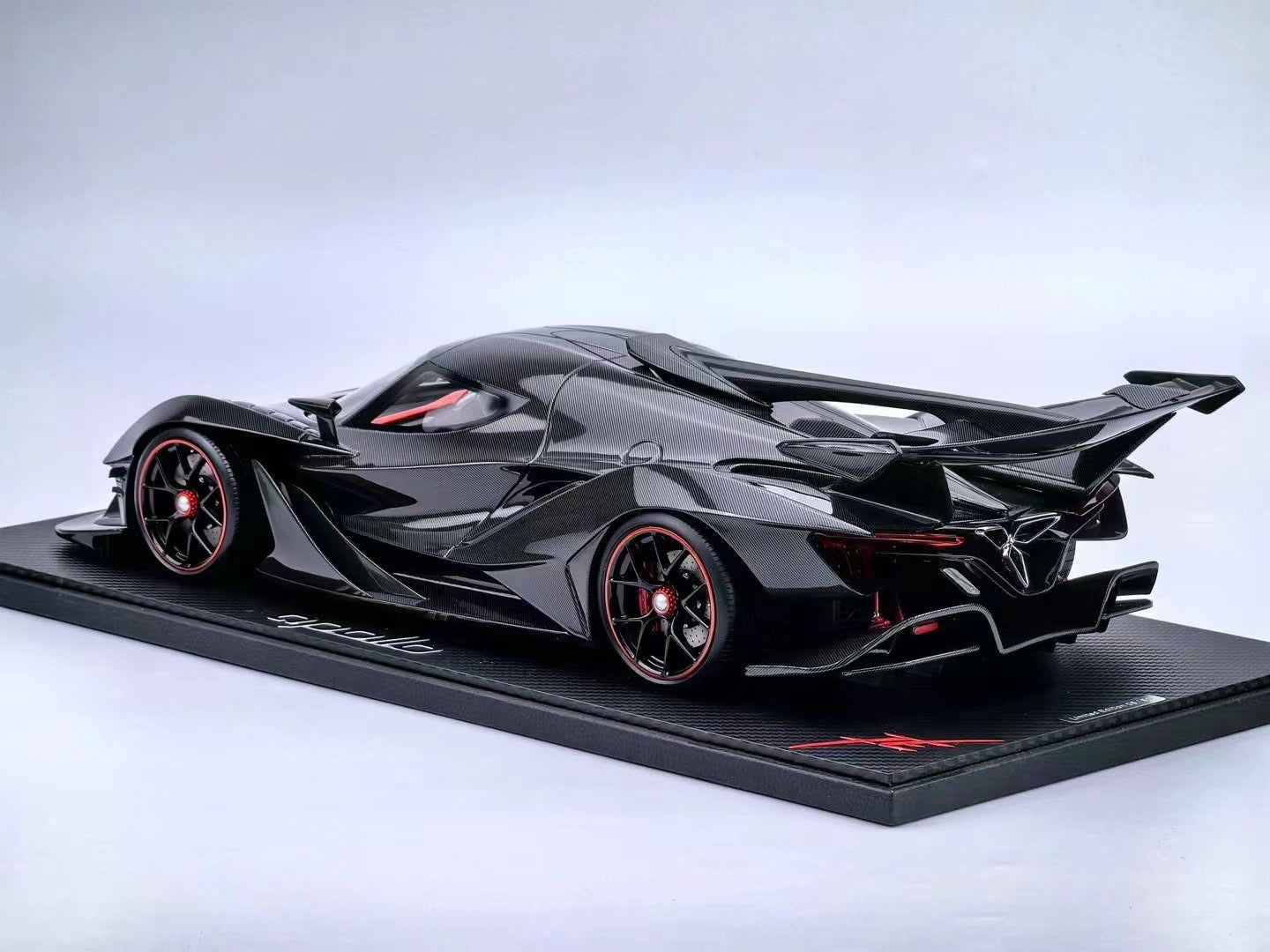 Peako 1/12 Apollo IE full carbon fiber color high-end simulation car model ornament gift