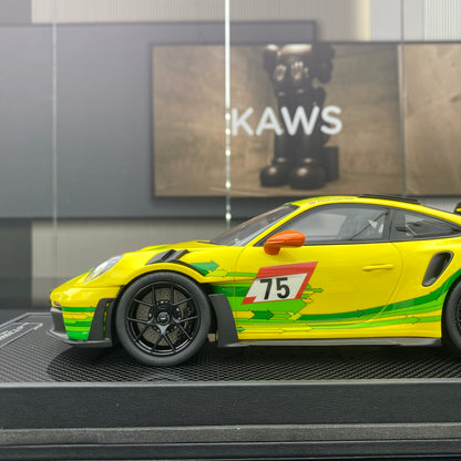 TP 1/18 Porsche 992 GT3 RS (Weissach Package) Glorora painting simulation car model
