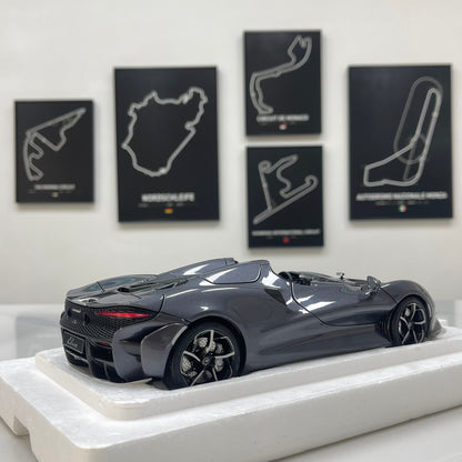 LCD 1/18 McLaren Elva Diecast Model – Metallic Grey (LCD18015-HGM)