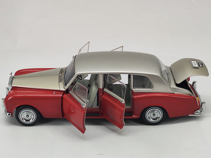 Kyosho 1/18 Rolls-Royce Phantom IV Silver Red Cover Alloy Simulation Model Car