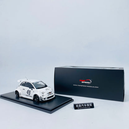 Topspeed 1/18 Abarth 595 LBWK simulation car model