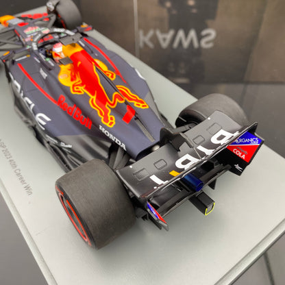SPARK 1/18 Oracle F1 Team RB19 2023 Spanish Grand Prix Victory No. 1 Verstappen 40 career wins Red Bull Limited Edition car model