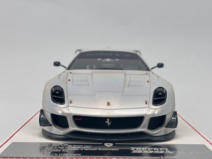 DG 1/18 Ferrari 599 XX EVO in Chameleon White, Simulation Model Car