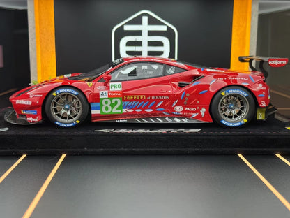 BBR 1:18 Ferrari 488 GTE LM GTE PRO Team Risi Le Mans 2020 - N. 82  158/172 DDJ020