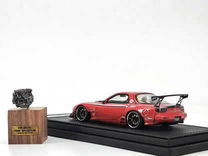 IG 1/43 Mazda rx7 Demon King with engine simulation model car IG2183