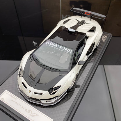 VIP 1/18 Lamborghini SVJ wide body modified car model ornament