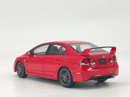 WELL 1/18 Honda Civic Type R (FD2) Red Alloy Full Open Car Model