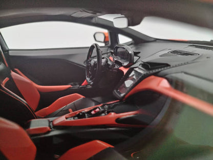 MR 1/18 Lamborghini New Calf Temerario Swift Orange Limited Model LAMBO062C