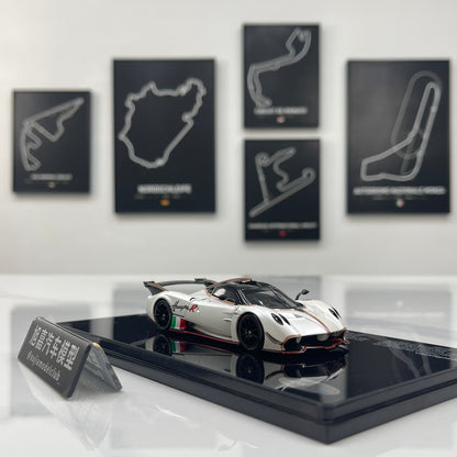 LCD 1/43 Pagani Huayra R Die-cast Model (Fully Opening Parts) – Matte White (LCD43017-PW)