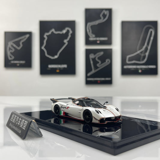 LCD 1/43 Pagani Huayra R Die-cast Model (Fully Opening Parts) – Matte White (LCD43017-PW)