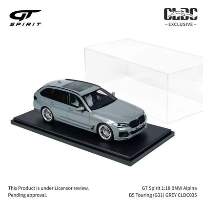 Adornos para modelo de coche de simulación GT Spirit 1/18 BMW Alpina B5 Touring (G31) GRIS
