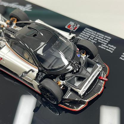 LCD 1/43 Pagani Huayra R Die-cast Model (Fully Opening Parts) – Matte White (LCD43017-PW)