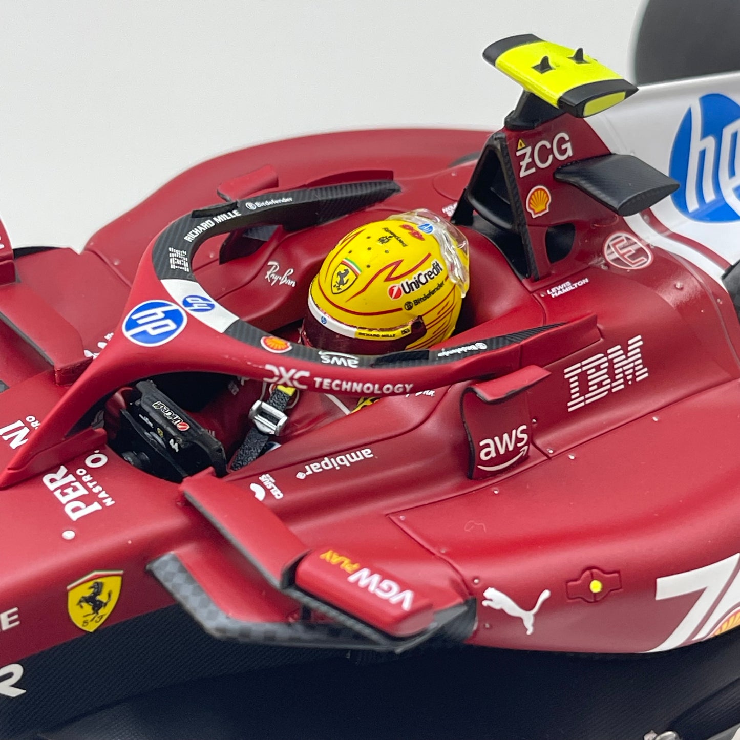 BBR 1/18 Ferrari Hamilton Monaco GP 2025 Red P18267C44