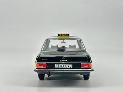 Norev 1/18 Mercedes Benz 200 1968 Taxi Black Alloy Car Model