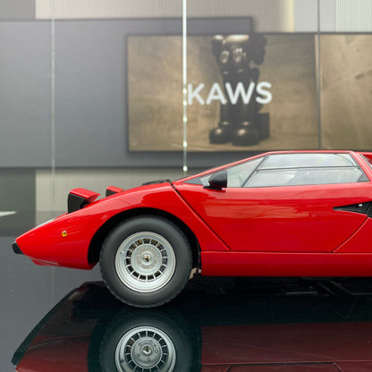Lamborghini Countach LP400 rojo, modelo de coche de aleación Kyosho a escala 1/12