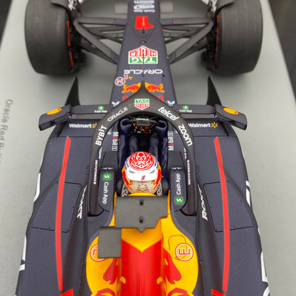 SPARK 1/18 Oracle F1 Team RB19 2023 British Grand Prix Victory No. 1 Verstappen Red Bull Limited Edition Simulation Car Model