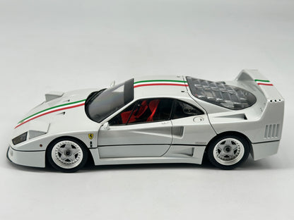 kyosho 1/18 Ferrari F40 Pearl White Alloy Full Open Car Model