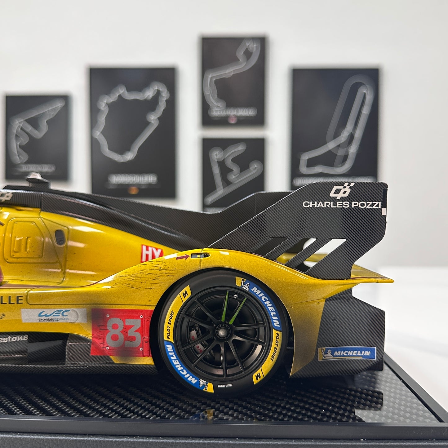 BBR 1/12 Ferrari 499P Le Mans 2025 - Ye Yifei's championship sprint in dirty form - Le Mans #83 - BBR1228Cdirty
