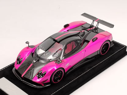 HH Model 1/18 Pagani Zonda Cinque Coupe Electric Pink Limited Edition Car Model