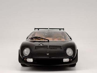 kyosho 1/18 Lamborghini Miura SVR black alloy full open car model KY172