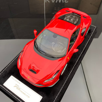Adorno de coche Ferrari F8 Standard Red de edición limitada, modelo HH 1/18