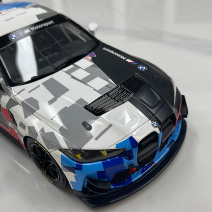 OTTO 1/18 BMW M4 GT4 White/Blue/Black OT1125