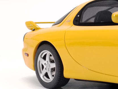 OTTO 1/18 Mazda RX7 FD TYPE R yellow simulation car model ornaments