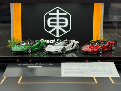 MR 1:43 Lamborghini Centenario Roadster Three-Car Set 01/01 DDJ113