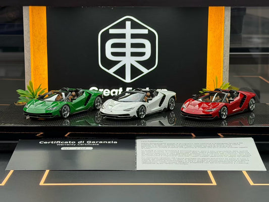 MR 1:43 Lamborghini Centenario Roadster Three-Car Set 01/01 DDJ113