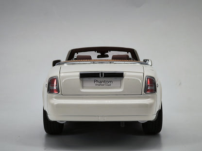 Kyosho 1/18 Rolls-Royce Phantom Drophead Coupe white alloy car model