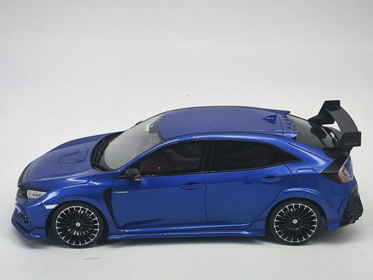 OTTO 1/18 Honda Civic fk8 typer blue simulation car model ornaments