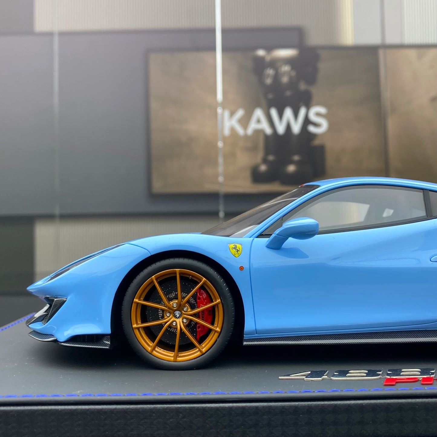 BBR 1/18 Ferrari 488 pista Hong Kong purple limited edition car model ornament