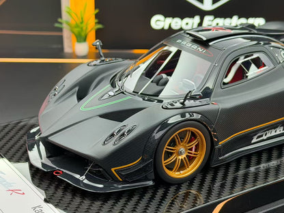 KASH MODEL 1/18 Pagani ZONDA R Matte Carbon Black KPZR001