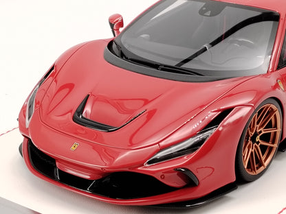 DG 1/18 Ferrari F8 Novetic Red Simulation Model Car Birthday Gift