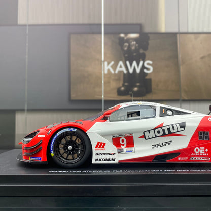 Topspeed 1/18 McLaren 720GT3 EVO #9 simulation car model collection ornaments