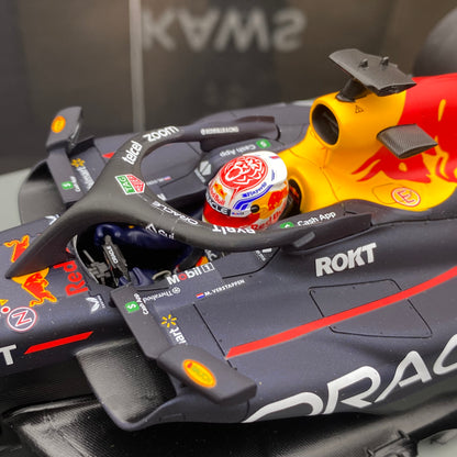 SPARK 1/18 Oracle F1 Team RB19 2023 British Grand Prix Victory No. 1 Verstappen Red Bull Limited Edition Simulation Car Model