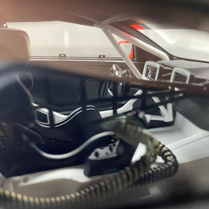 TOPSPEED 1/18 BMW M4 GT3 #1 Paul Miller Racing IMSA 2024 Sebring 12 Hrs Black Gray Red Paint Simulation Car Model