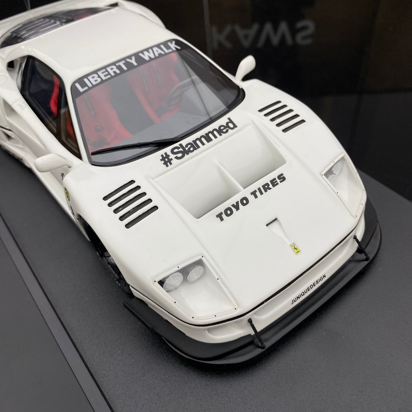 GT Spirit 1/18 Ferrari F40 white simulation car model collection ornaments