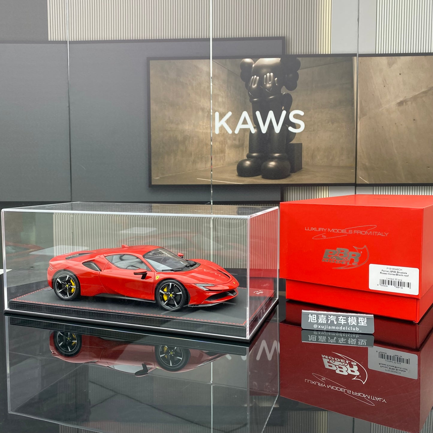 BBR 1/18 Ferrari SF90 Stradale Limited Edition Simulation Car Model Ornaments