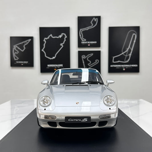 GT Spirit 1/8 Porsche 911 [993] Carrera 4S – Silver (GTS801901)