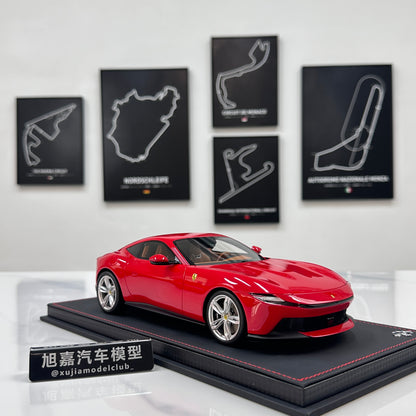 BBR 1/18 Ferrari Amalfi, standard red, silver wheels, black calipers P18272A