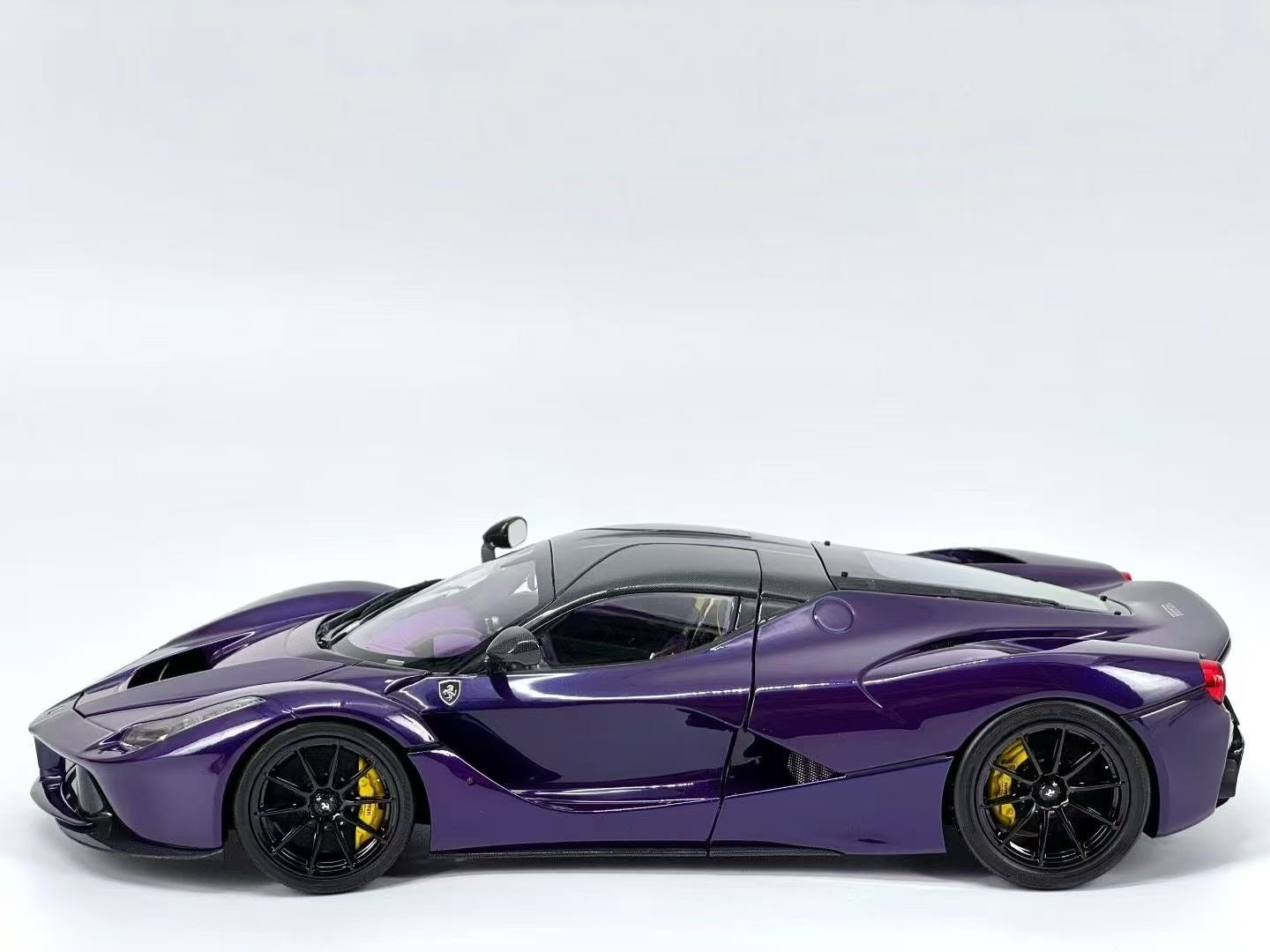 BBR 1/18 Ferrari LaFerrari Alloy Fully Open Purple Limited Edition Model Car