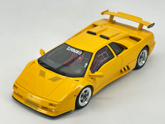 GT Spirit 1/18 Lamborghini Diablo Jota Corsa Yellow Simulated Car Model