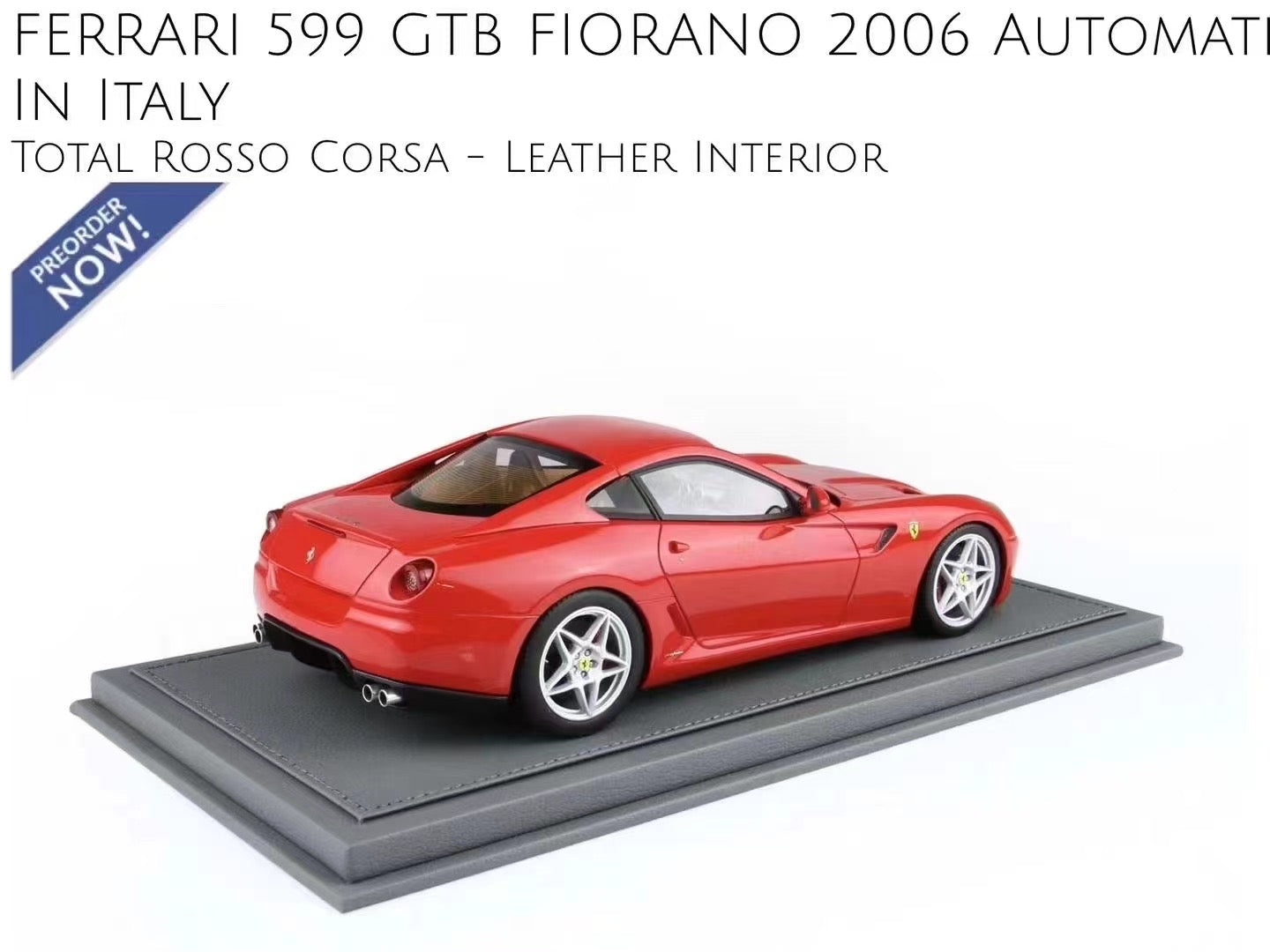 BBR Ferrari 599 GTB FIORANO 2006 AUTOMATIC GEAR automatic transmission simulation car model