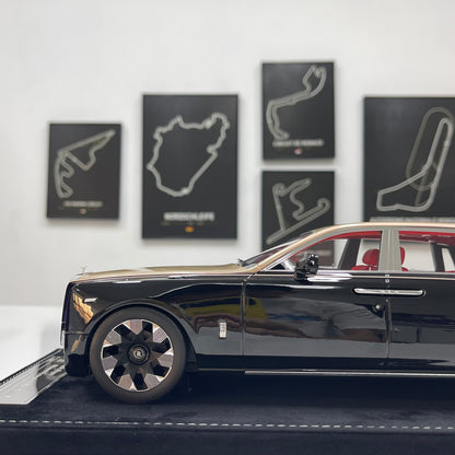 HH Model 1/18 Rolls-Royce Phantom Series II – Diamond Black/Champagne Gold (HH736)