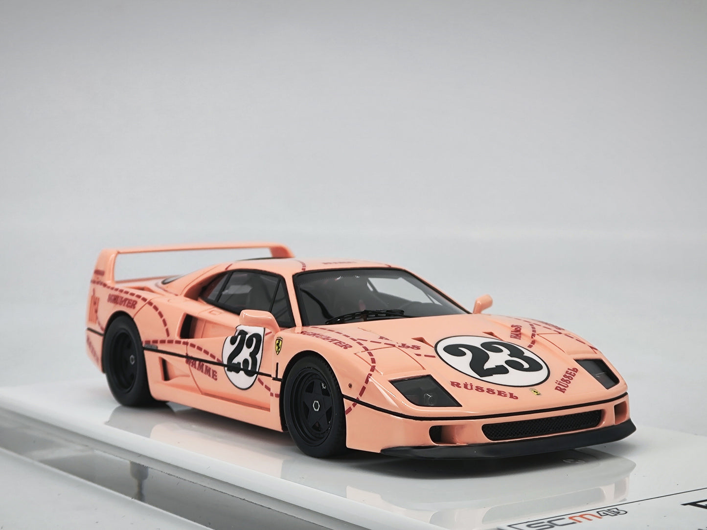 SCM 1/43 Ferrari F40 JPS Black Gold Paint Resin Model Car